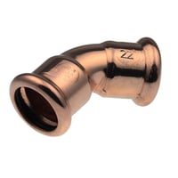 Vsh 45 bjning, muffe/muffe, 28 mm, CU