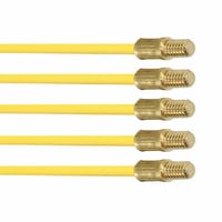 Super Rod ekstra rod, 5 stk, gul, 4 mm x 1 meter