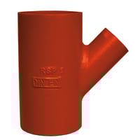 SML Støbejernsgrenrør 70X50 mm 45°