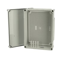EKPE MPI montagekasse, 380x280x130 mm, med grt lg og montageplade i plast