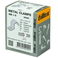 Kabelbjle Mb 8 Mm 1 Lap Rustfrit Stl A2 Aisi 304 100