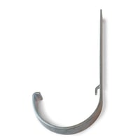 Rendejern kort, 10", halvrund, Plastmo Stl