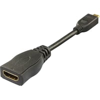 DELTACO HDMI-adapter, HDMI High Speed med Ethernet, micro HDMI