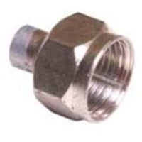 F-Slutmodstand F75-L, 75 ohm, F-konnektor, han, loddet