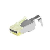 RJ45 Modular Pass-Through stik, CAT6/6a/7/7a, skrmet, Simply45