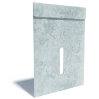 Flexi endegavl, 100 x 155 mm, til sokkelaffugter uden bund
