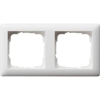 Gira Standard 55, 2-modul ramme, hvid mat