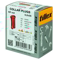 Plugs KP, 5,5x35 mm, rd, 500 stk. - Tillex - 500 stk