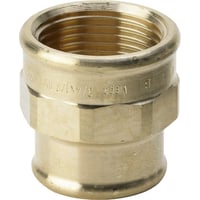 Formmuffe, 3/4" x 1/2", rdgods silicium bronze - Viega billede