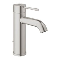 Grohe Essence hndvaskarmatur, 1-grebs, S-Size, lftestang m/ bundventil, Supersteel