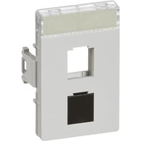 LK CLIC’LINE Dataudtag 1 modul, til 2 stk. Keystone RJ45 – lysegr