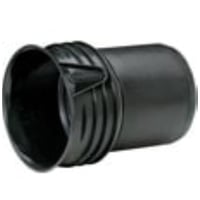 Wavin X-Stream overgang, 100-110mm for glat muffe, sort PP