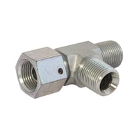 T-stykke 3/8" BSPP omlber, nippel, nippel - Hydroscand