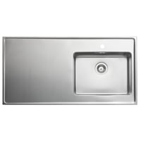 Intra Juvel stlbord QUBE, 1200 mm, vask til hjre