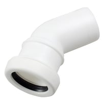 B?jning hvid HT/PP 45? - ?32 mm