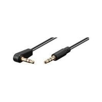 3.5mm minijack kabel, 1.5 meter, han-han, 90