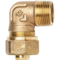 TA-PX – Kompressions vinkel 90 m. nippel, 15 mm x “