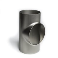 Tee, 76,1 x 2 mm, AISI316, trukket
