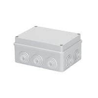 Forgreningsdse med nipler, 158x118x76 mm, IP55, gr