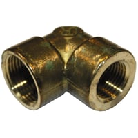 Vinkel, 1″ x 3/4″, muffe/muffe, 90, afzinkningsbestandig messing