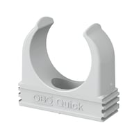 Rørholder 2955, M20, lysegrå, RAL7035 - 100 stk