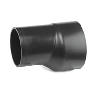 Reduktion excentrisk, 110 x 63 mm, sort PEH - Geberit billede