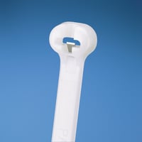 Kabelbinder med stl, 3.6 x 155 mm, 100 stk, hvid - Panduit - 100 stk