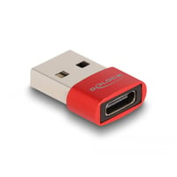 Billede af USB 2.0 Adapter USB Type-A male to USB Type-CT female red