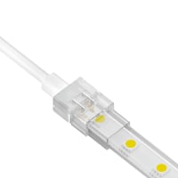 Vandtt startstik til LED strip, 10mm, enkeltfarvet, IP68, 5V-24V