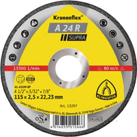 Klingspor skreskive A 24 R Supra, til stl, 115 x 2,5 mm, lige