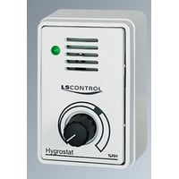 5: FUGA hygrostat ES 436 med indbygget fugtsensor (inkl. underlag og ramme), 230Vac / 50Hz, 1 modul, hvid - LS Control