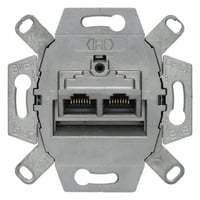 Berker Dataudtag indsats Euro 2xRJ45 kat.6A skrmet