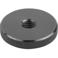 Riflet mtrik, flad model D: M6 D1: 24 H: 6, sort