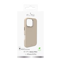 iPhone 16 Pro silicone cover ICON MAG PRO, beige