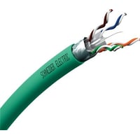 Cat 6A F/UTP netvrkskabel halogenfri, Actassi CL-C, grøn yderkappe, 500 meter (p kabeltromle) - Schneider Electric