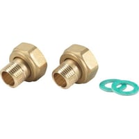 Unionsst af messing med omlber og nippel, ?” x ?” (DN15) – Danfoss