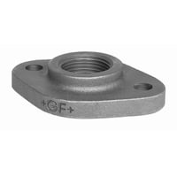 Flange galvaniseret oval med 2 huller, 2"