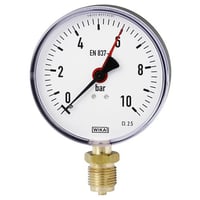 Manometer VSM, 80 mm, 10 bar, 1/2" RG