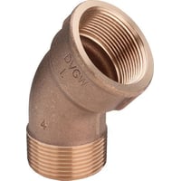 1/2" Rdgods silicium bronze bjning, 45 - Viega billede