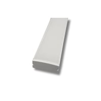 alu profil 12 hvid, med opal cover, 2500 mm, pbygningsprofil