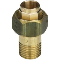 Messing loddeunion muffe/nippel, 22 mm x 3/4"