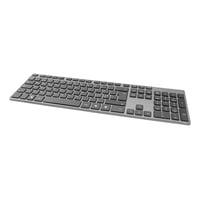 Wireless slim office keyboard, 2.4 GHz USB receiver, aluminium – Deltaco