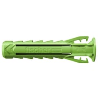 Fischer 567807, Udvidelsesanker, Autoklaveret gasbeton, Mursten, Beton, Gipsfiberplader, Murerarbejde, Grøn, Tyskland, 6 mm, 30 mm