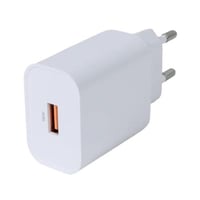 Usb Wall Charger, 1x Usb-A, Fast Charging 18 W, Hvid – Deltaco