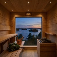 Sauna downlight, sort, 24V DC, RA93, 1,1W, 3 meter ledning, hul: Ø3 cm, mål: Ø3,5 cm, varm kulør (2700K)