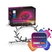 Philips Hue Festavia julelyskde, 20m, 250 LED'er, Color & White ambiance, Zigbee + Bluetooth