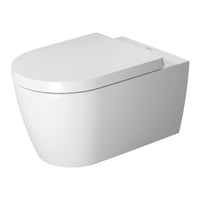 Duravit ME by Starck v?gtoilet 37x57cm med ?ben skylle-rand, hvid mat satin, WonderGliss