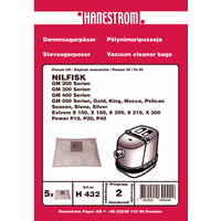 Premium Støvsugerposer, syntetfiber, 5stk.+ motorfilter DU12040 Modsvarer: N/A