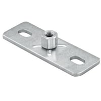 SaMontec - Rustfri syrefast grundflange 'GPL A4' med M10 gevind (30 x 80 mm)