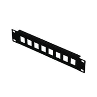 Lanview 10" 1U keystone-patchpanel 8 porte sort